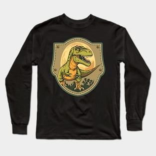 Vintage Dinosaur Deign Long Sleeve T-Shirt